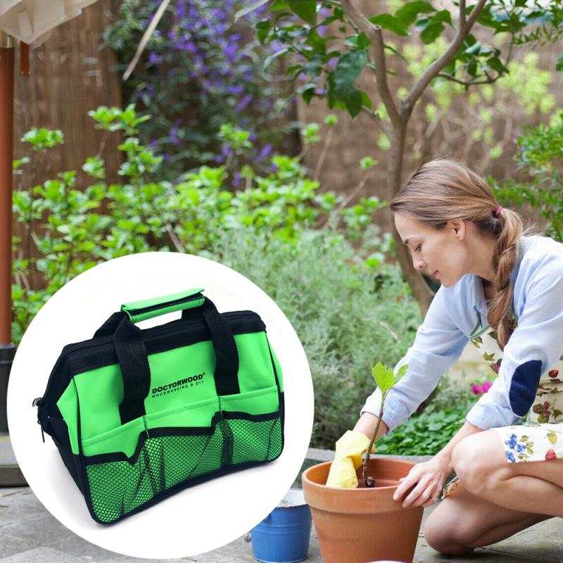 Multi Large Garden Tool Kits Bag Hand tool kit Storage Electrician Tools Bag DIY Kit Pockets Waist Pouch Canvas Waterproof