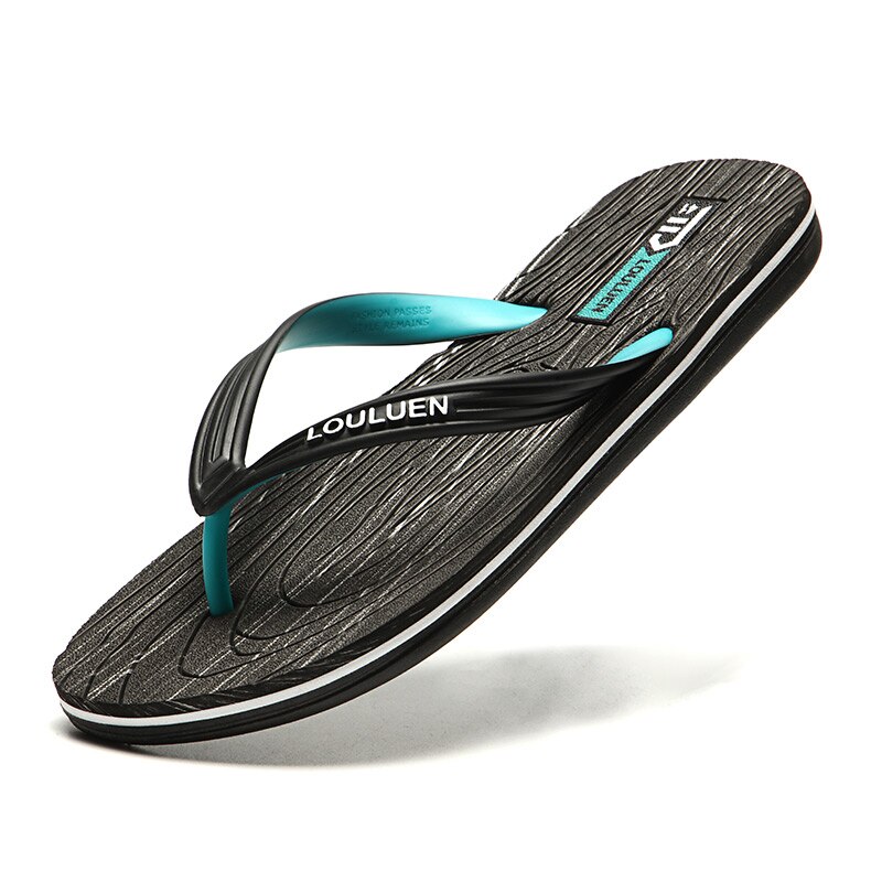 Infradito di marca di alta qualità uomo estate pantofole da spiaggia moda uomo conciso comodo Casual uomo infradito spiaggia all'aperto: As picture 01 / 44