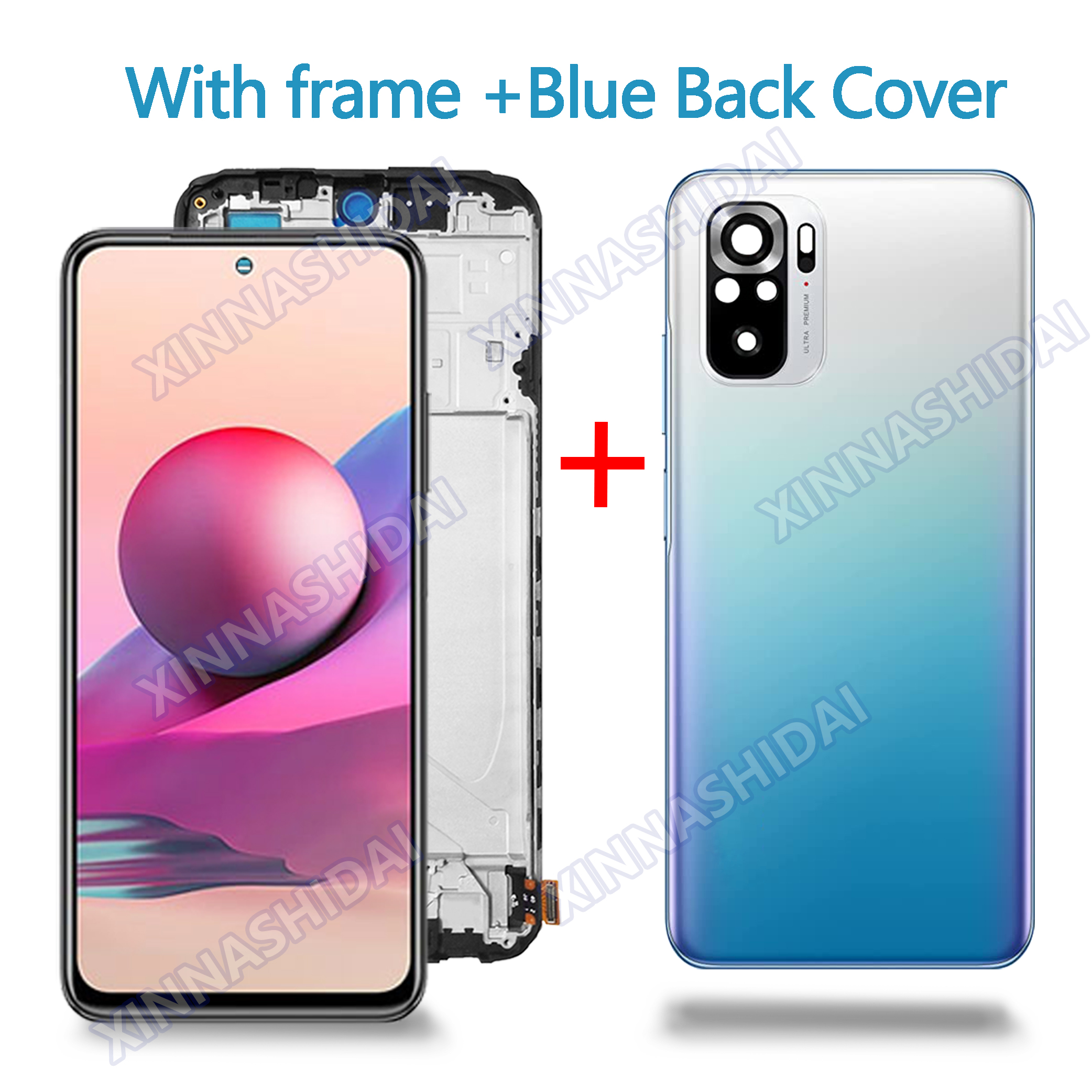 LCD For Xiaomi Redmi Note 10S LCD Display Touch Screen Digitizer Assembly Note 10S M2101K7BG M2101K7BI M2101K7BNY M2101K7BL: DeepSkyBlue