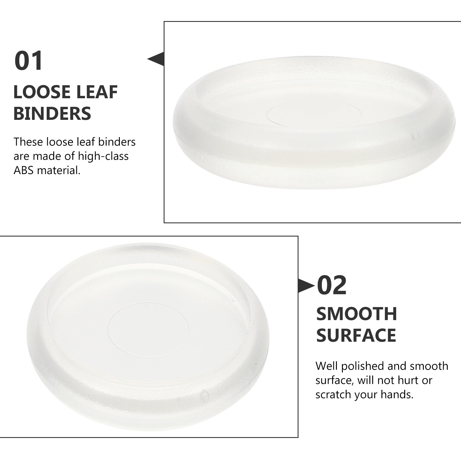 44 Stuks Binding Discs Boek Bindmiddel Discs Loose Leaf Binder Ring Discbound Uitbreiding Schijven Voor Studenten Kantoor