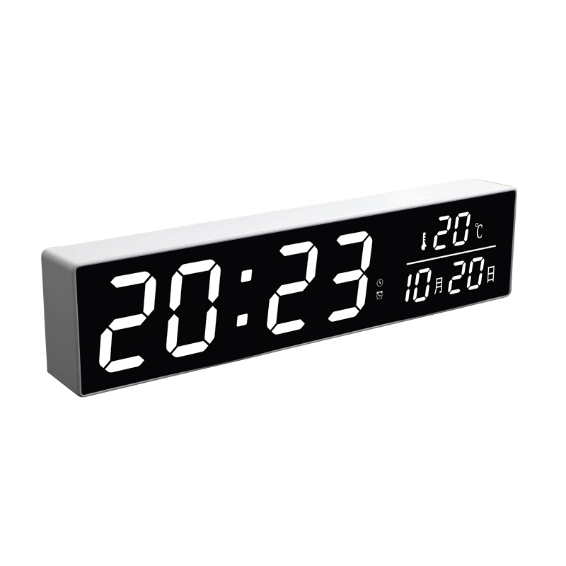Elektronisk skrivebord vækkeur enkelt kalender ur lysende vækkeur nordisk stil digital zegar led hjem indretning  dd60ac