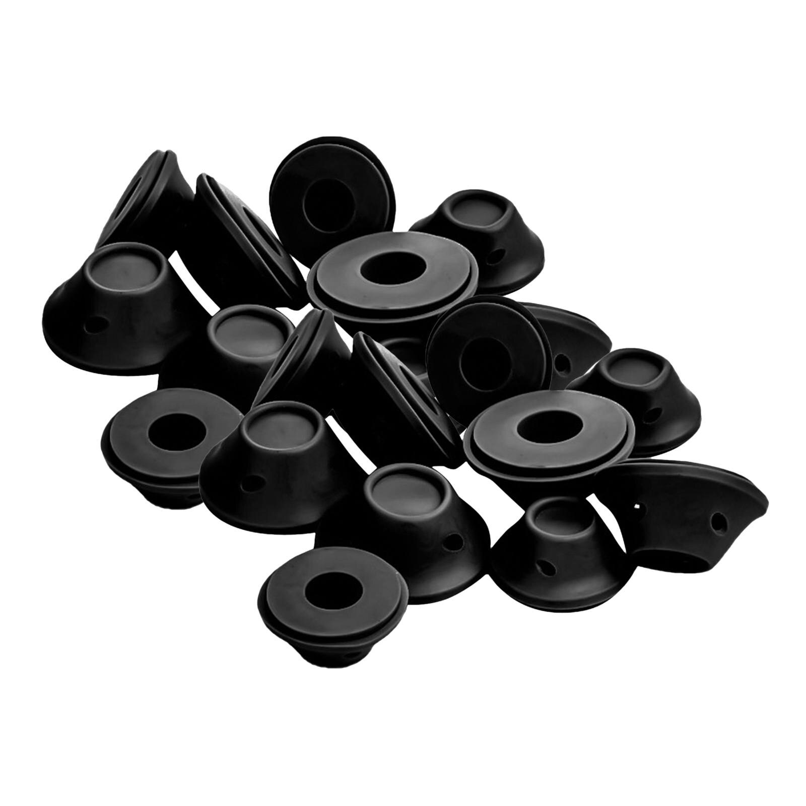 Silicone Hair Rollers Heatless Set Cold Wave Rollers Perm Rods for Natural Curly Wavy Hair Hairdressing Styling Kids Girls: black