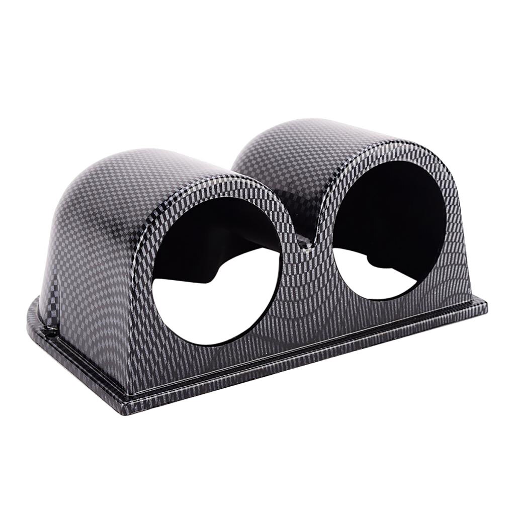 Support De Montage Jauge Triple 52mm Pod Universel Tableau De Bord Voiture - ABS Noir