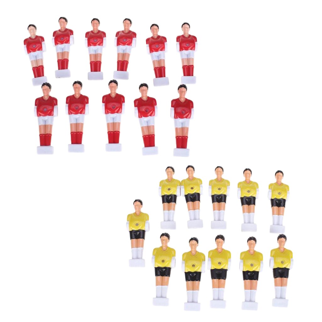 Lot de 22 pièces de rechange pour joueur de baby-foot pour hommes convient à la Table de baby-foot Standard-matériau plastique dur de luxe