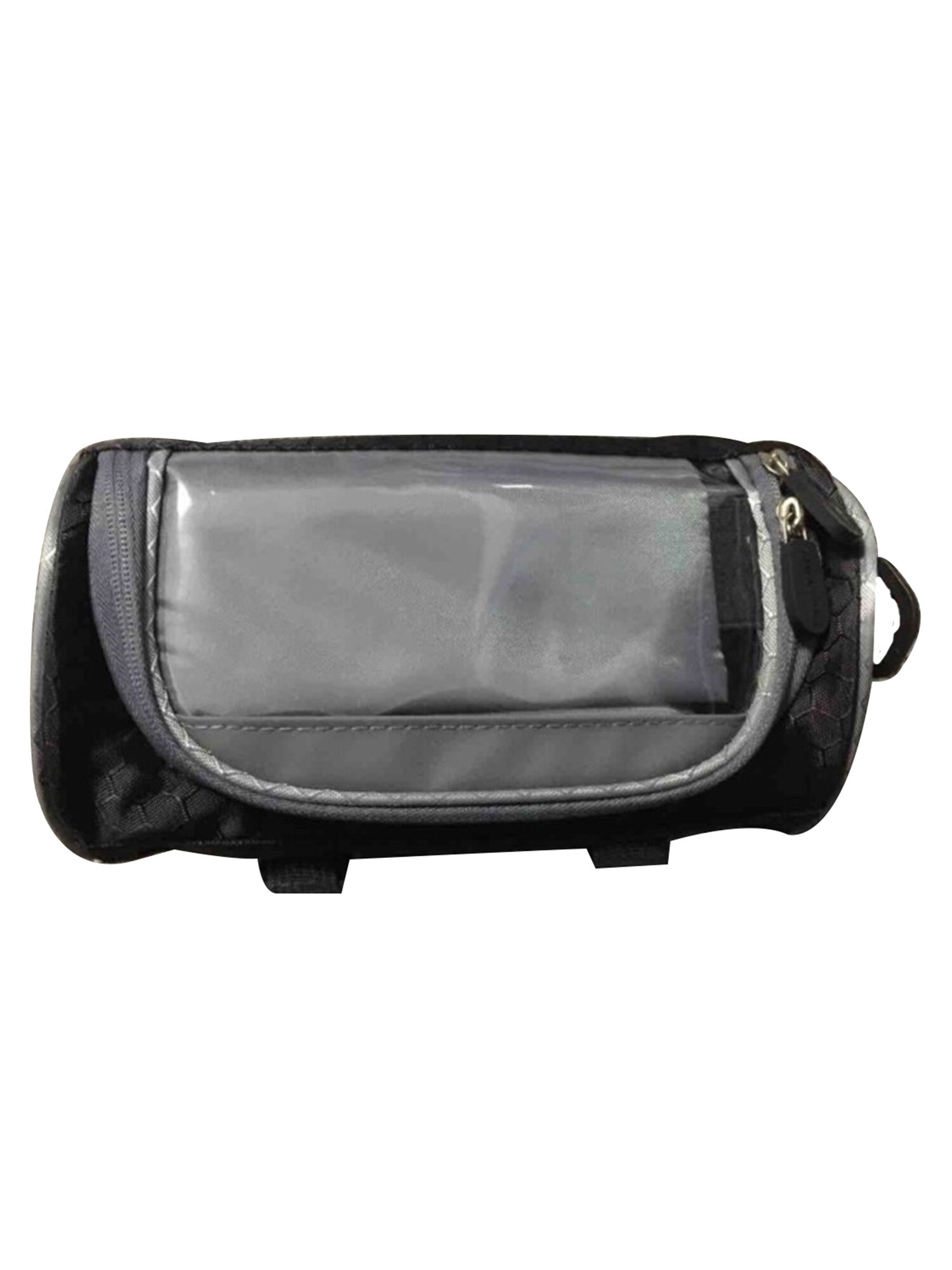 5 Kleuren Fietsen Fiets Voorframe Pannier Tube Bag Waterdichte Mobiele Telefoon Zakje Houder Mountainbike Mtb Tassen: Black