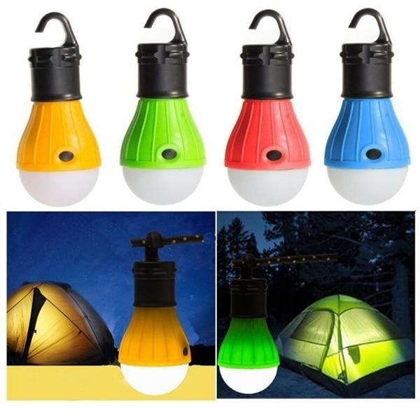 Draagbare Lantaarn Tent Licht LED Lamp Opknoping 3 LED Camping Tent Licht Outdoor Nood Opknoping Haak Zaklamp Voor Camping