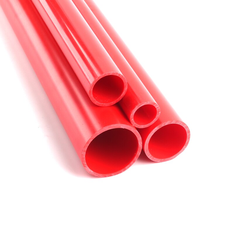 50cm PVC Rohr Stecker Außerhalb Dia20 ~ 50mm Rot UPVC Rohr für Aquarium Aquarium Lieferungen Garten bewässerung PVC Stecker