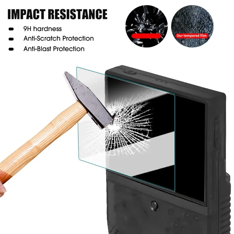 Para miyo mini plus filme de vidro temperado protetor hd tela dura filme protetor capa para miyo mini game console acessórios