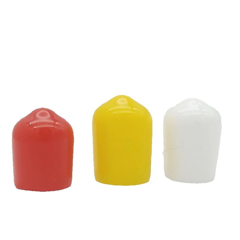 Tampa de borracha 3 cores 8mm, cobertura de borracha, poeira, rca, conector de soquete, tubos de metal, 99 tamanhos