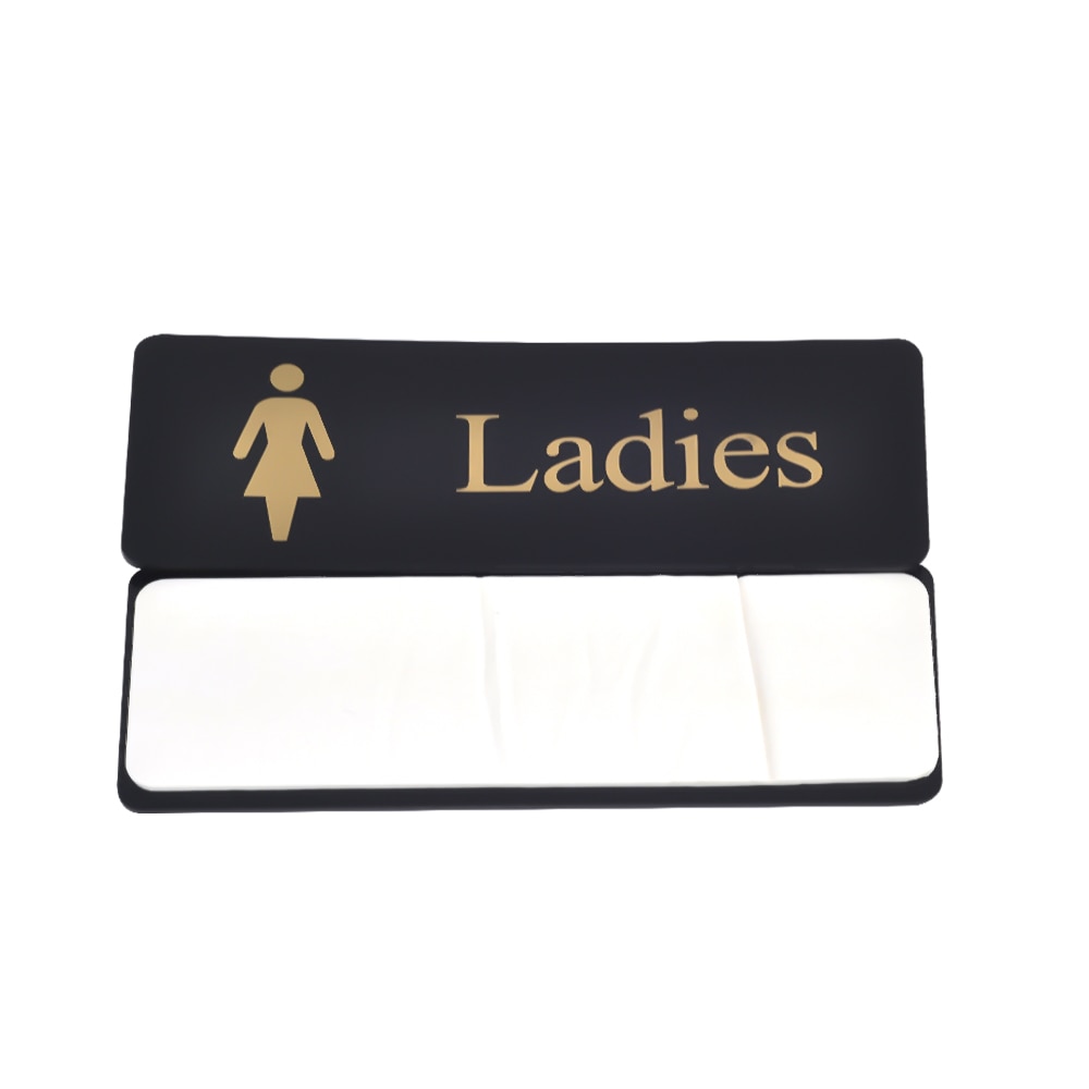 2 stk damer toilet vægklistermærker - toiletindgangsskilt til offentligt sted boligindretning klistermærke til hjemmet restaurant toilette