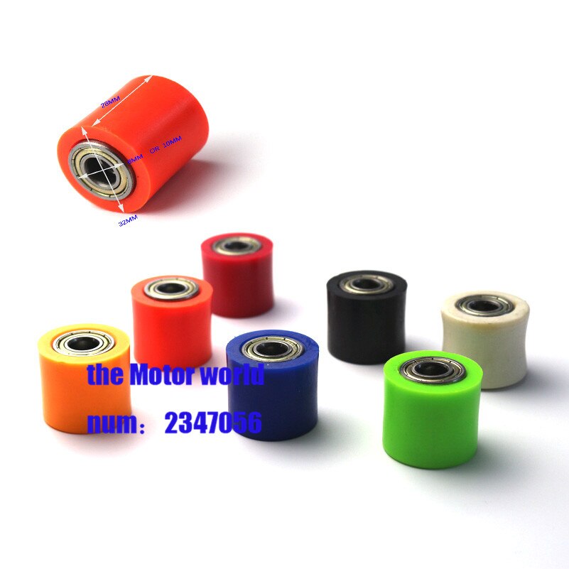 8mm 10mm Chain Roller Tensioner Pulley Wheel Guide For YZF KTM RMZ KLX CRF 80 250 150 250 450 Motorcycle Motocross Pit Dirt Bike