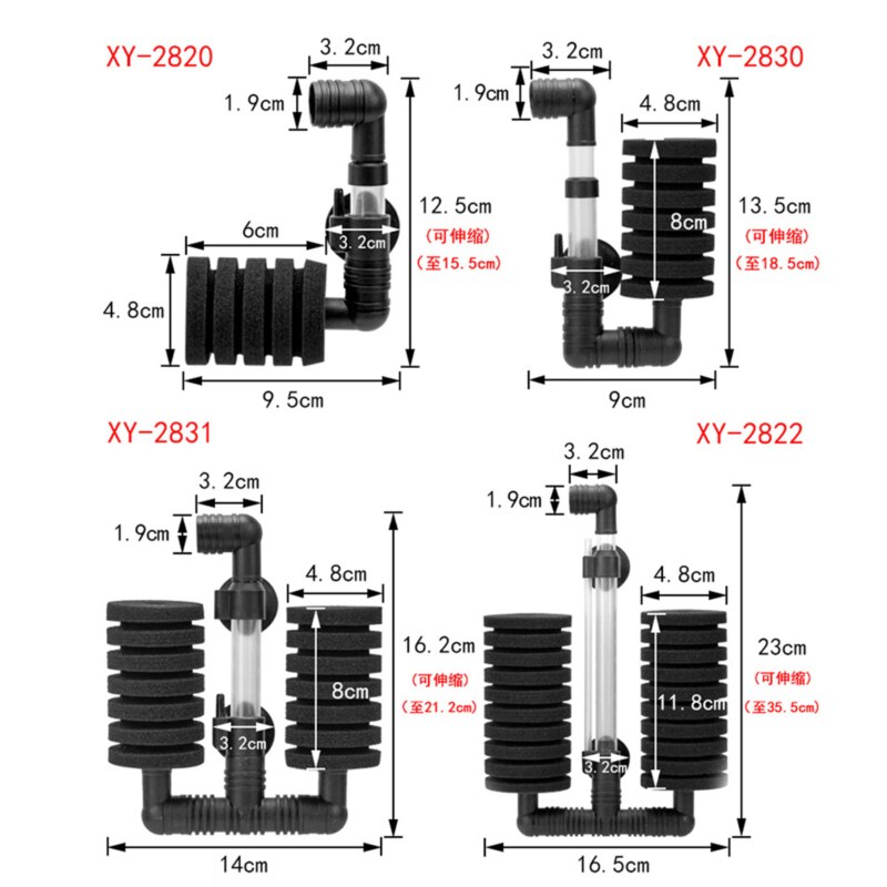 Aquarium Spons Filter Aquarium Garnalen Vijver Luchtpomp Biochemische Spons Filter Bio Sponge Filter Aquarium Filtratie Filter