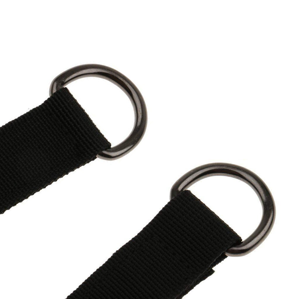 200kg bærende belastning hengende belte t-stang stropp dumbbell vektstang tau håndtak stropp tre sving stropp krok ring forbindelsesbelte