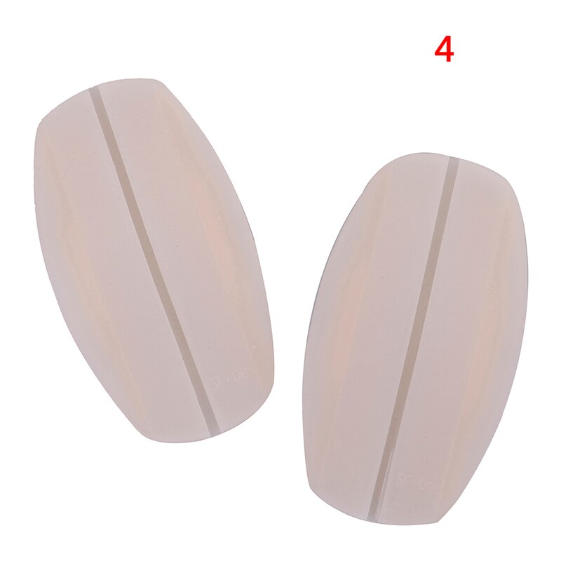 Hombreras de silicona suave antideslizantes, almohadilla Invisible para el hombro, correa para sujetador, cojines, soporte para ropa DIY, accesorios de costura de tela, 2 uds.: 6