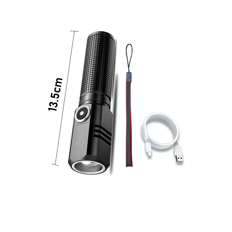 Mini linterna Led potente XHP50 de 10000 lúmenes, batería integrada, 3 modos, luz de Flash recargable por Usb, lámpara: changeable