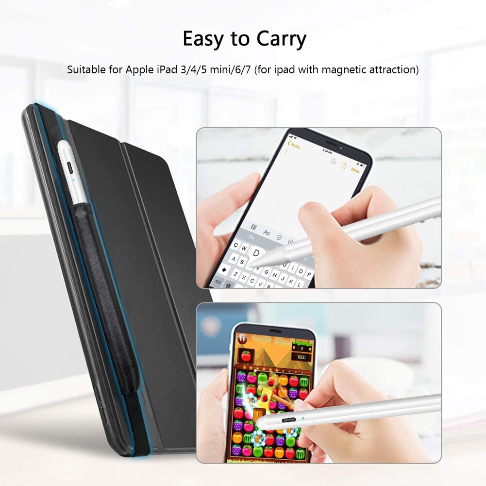 Capacitive Stylus Pen - For Apple iPad 3/4/Mini 5 - Touch Pencil for Drawing