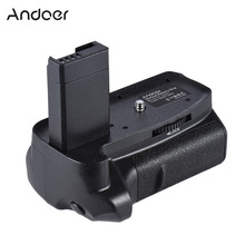 Andoer BG-1H Verticale Batterij Grip Voor 2 * LP-E10 Batterij Grip Voor Canon Eos 1100D 1200D 1300D / Rebel T3 t5 T6 Dslr Camera 'S