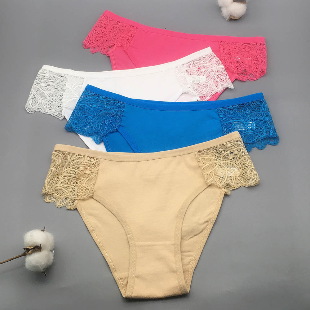 3 Pcs / Lot 2022 Underwear Women Sexy Lace Women Panties M L XL 9309