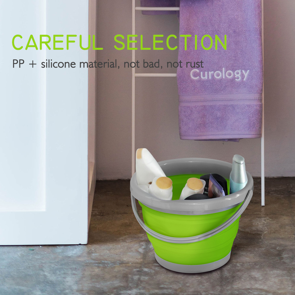 XYj Collapsible Silicone Folding Bucket Large Capicity Save Space Washabe Fishing Camping Car Bucket kitchen Bathroom Barrel