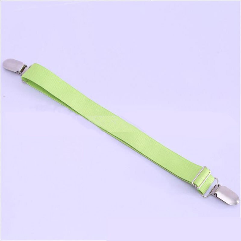 4 esquina largo ajustable elástico sábana sujetador Clip para colchón cubierta de sujetadores mantas sujeción antideslizante Correa: Green 2 buckle