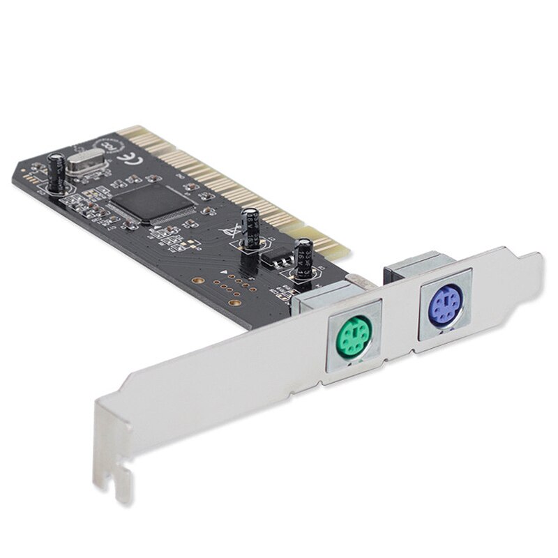 2 Ports Ps2 Ps/2 Pci Card+Low Profile Bracket Pci Ps2 Card For Pc Without Usb Computer Accessories
