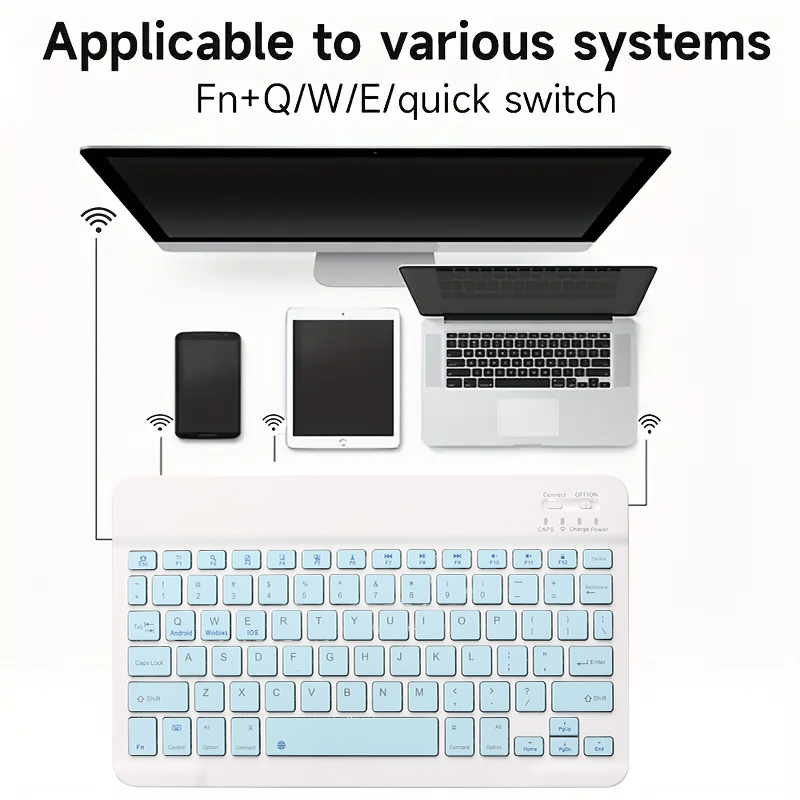 Bluetooth-kompatibel Tastatur und Maus Für iPad Xiaomi Tablet Mini Drahtlose Wiederaufladbare Tastatur Für Android IOS Windows