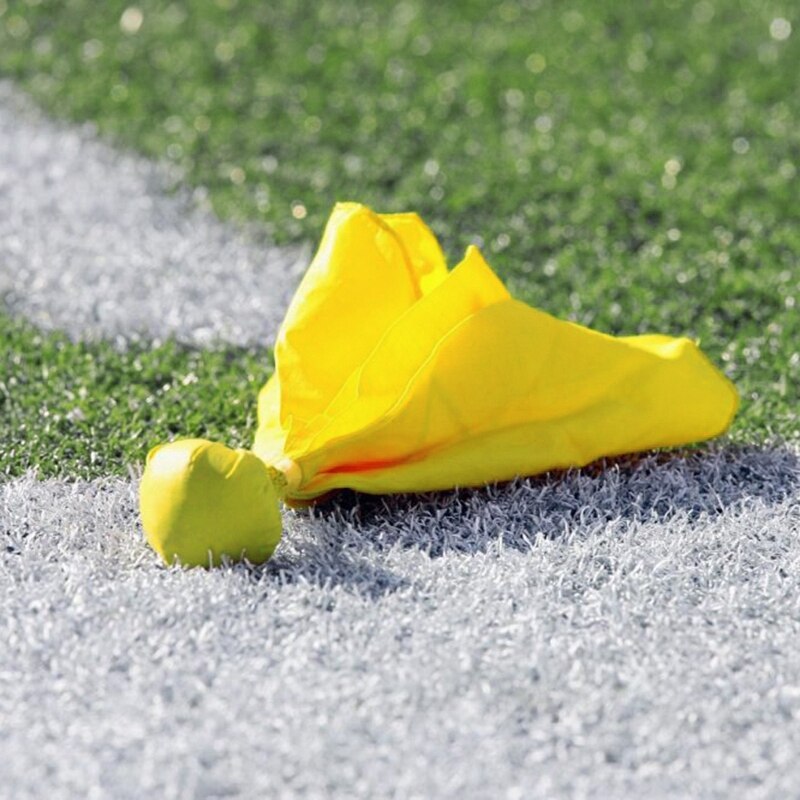 6 stycken fotboll straffflagga kasta flaggor sport fläkt set straff flagga fest tillbehör