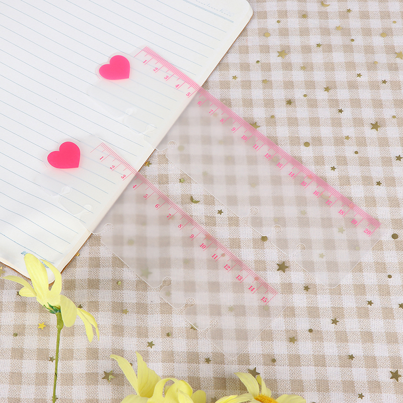 Ruler A5 A6 PVC Planner Agenda for 6 Holes Loose Leaf Spiral Notebook Ruler