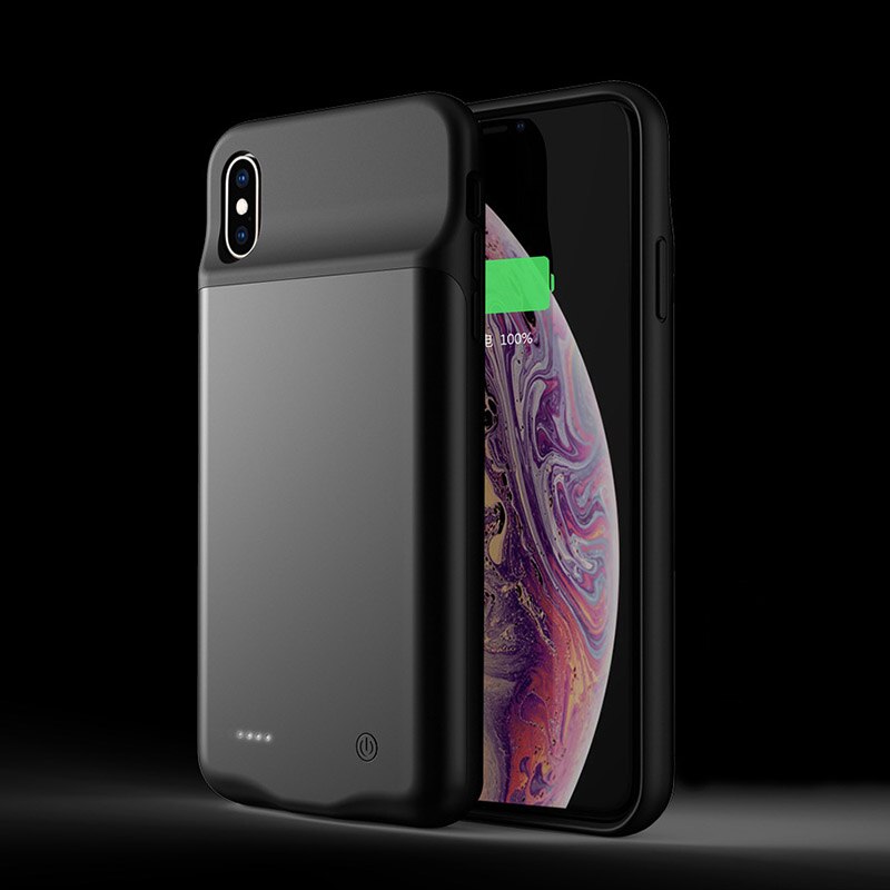 Caixa de bateria Para o iphone XSmax XR 4000 mAh Externo de Backup Caso Carregador de Bateria Power Bank Energia Portátil Caso De Carregamento