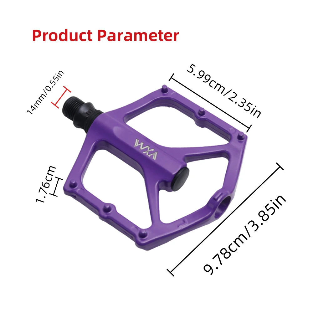 Pedales de bicicleta ultraligeros 2DU, accesorios de piezas de bicicleta de plataforma plana para ciclismo de carretera bmx Mtb