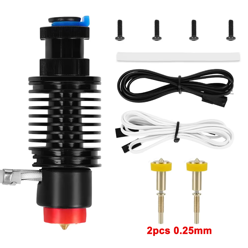 Kit de extrusión de calefacción de cerámica E3D Revo, termistor 104NT, calentador de calentamiento rápido, Kit Hotend de núcleo para impresora 3D E3d V6 Voron End: Gris