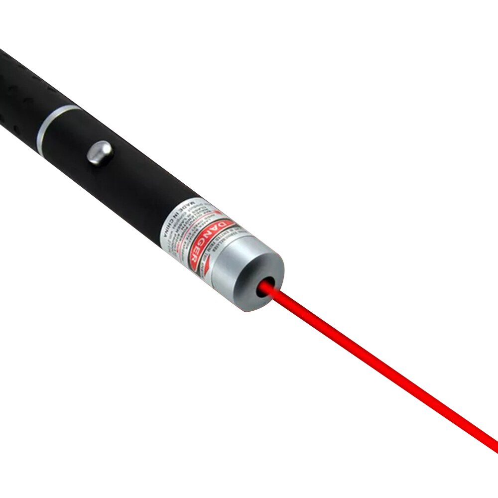 5mw poderoso ponteiro laser lottomr caneta luz lápis verde/vermelho roxo dot caça óptica 405/530/650nm baterias embutidas: Red