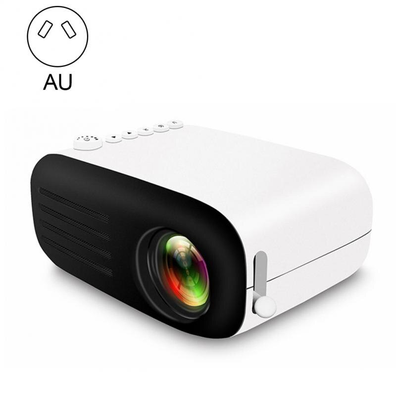 1080P 7000LM HA CONDOTTO il Mini Proiettore Full HD Home Theater Media Video Player Supporto USB HDMI AV US Proiettore Portatile per Smartphone: AU Plug