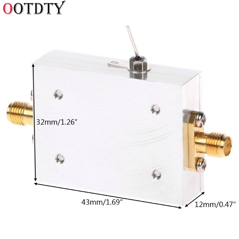 OOTDTY RF Amplifier Signal Receiver 50K-2GHZ Low Noise Amplifier RF Amplifier Broadband Low Noise Amplifier LNA Gain 31DB Gain