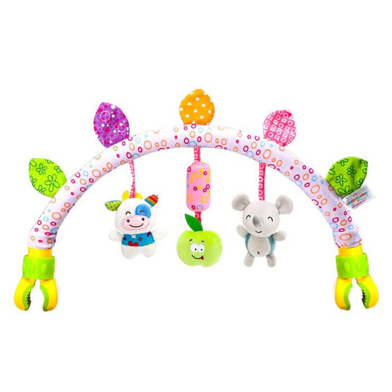 Mooie Baby Wieg Zetel Cot Opknoping Speelgoed Wieg Mobiele Wandelwagen Opknoping Zachte Pluche Rammelaars Ring Bel Educatief Baby Speelgoed M0036: E