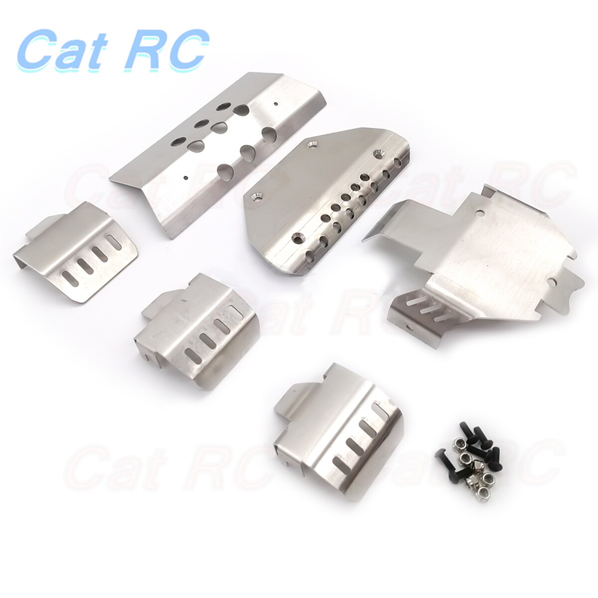 Traxxas TRX6 Metal Front Rear Bumper Roof Luggage Rack Chassis Armor Skid Plate Ladder CVD Brake Disc Trunk Panel RC Car: 1 set armor