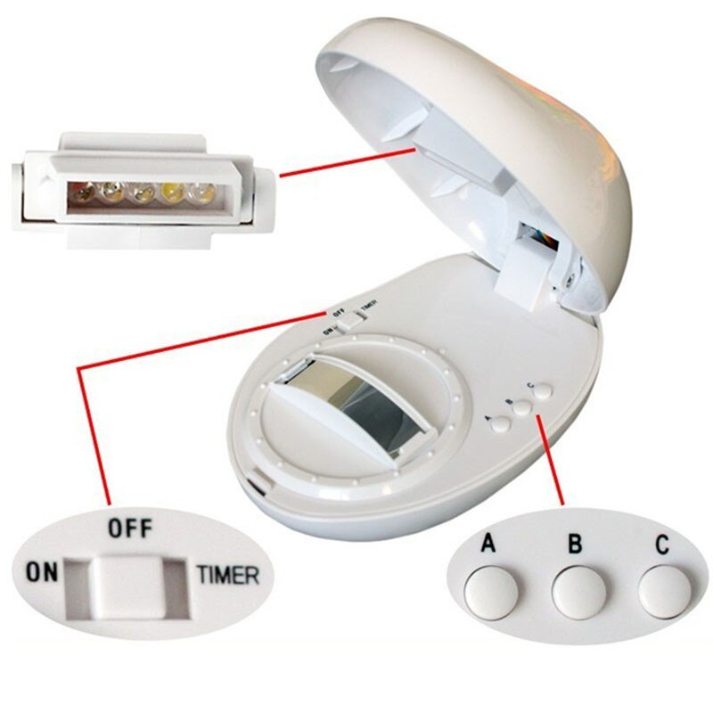 3 moduser rgb led lampe eggformet regnbue projektor lys fargerik led nattlys romantisk magisk barn soverom dekor