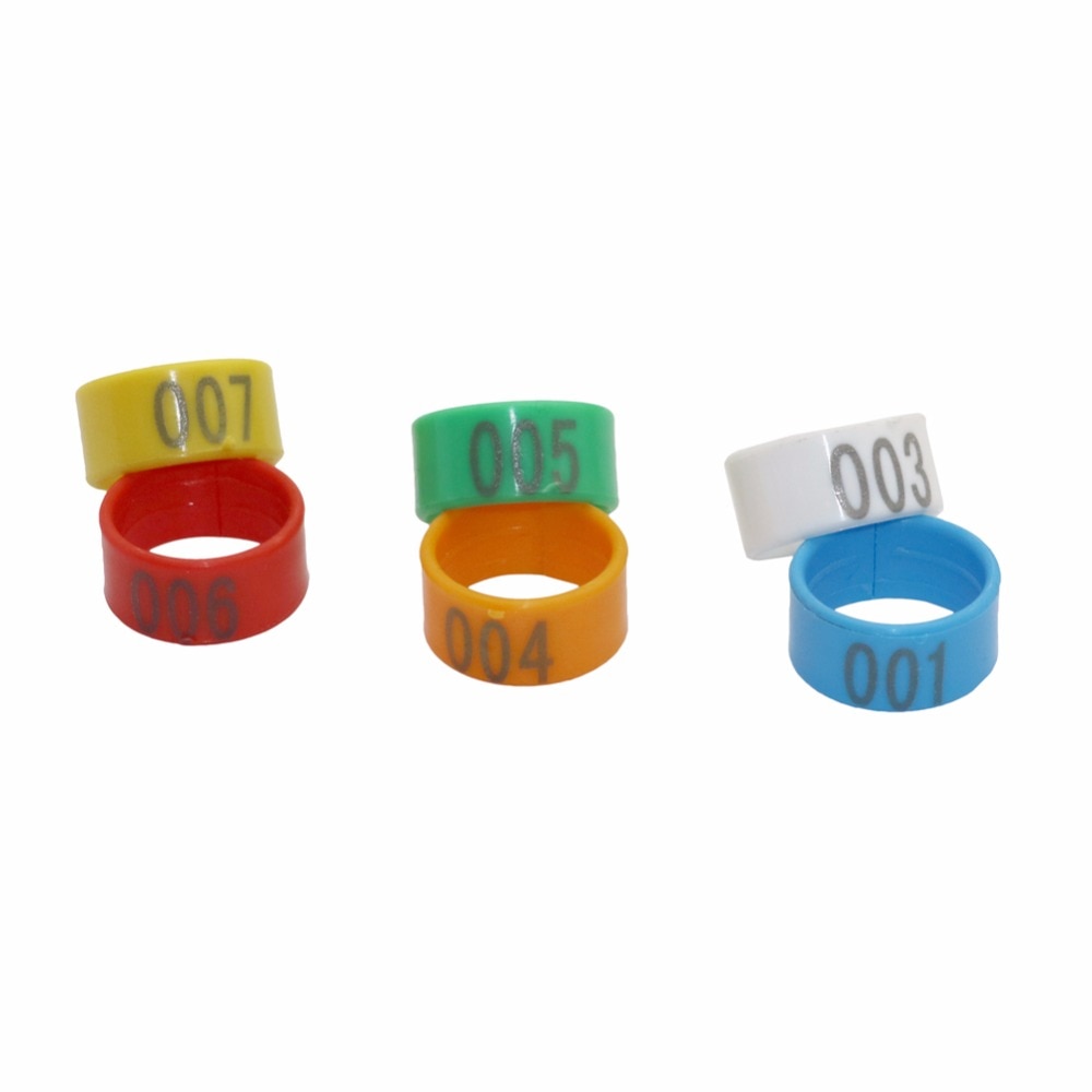 16mm/18mm/20mm Huhn Fuß Ring Kunststoff Nein.1-100 Digitale Identifizierung Fuß Ring Huhn Koop Fütterung liefert 100 Stck