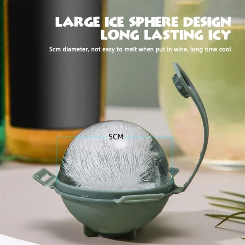 5cm Round Ice Ball Mold Silicone Ice Ball Maker Ice Tray Whiskey Cocktail Ice Box Kitchen Gadgets DIY Bar Party Ice Cream Tools