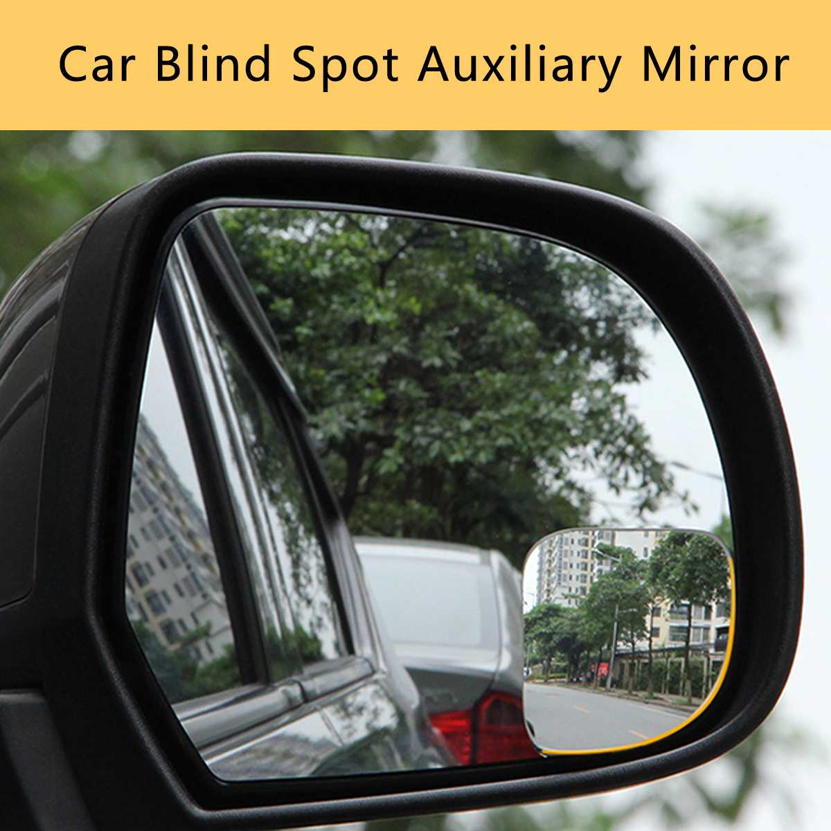 Audew, 2 uds., espejo de punto ciego para coche, ajustable, 360 grados, sin marco, visión trasera, gran angular, convexo redondo para aparcar, espejo retrovisor