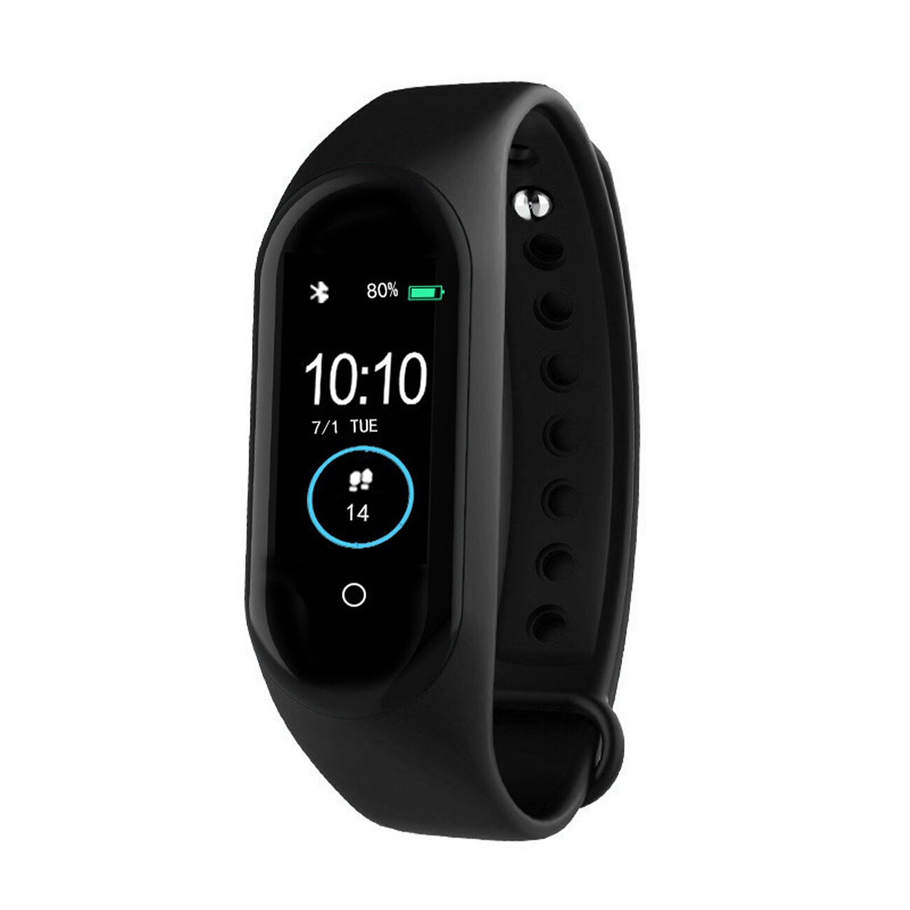 M4 Smart Watch Band Sport Tracker orologi Smart Bracelet Health Watch Fitness Wristband pressione sanguigna cardiofrequenzimetro: Black
