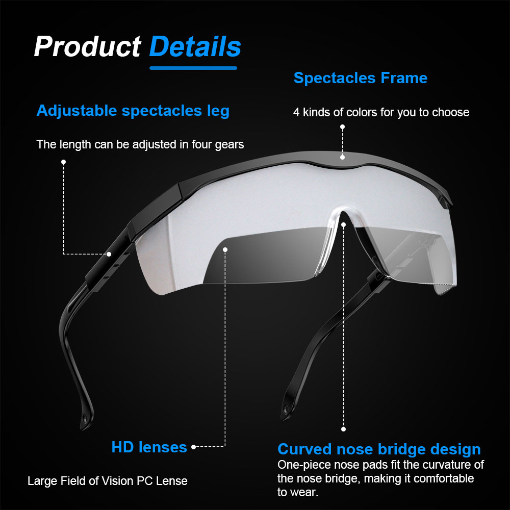 Gafas de sol con limitación de visión, antivaho, antiarañazos, a prueba de polvo, sombreado para piloto, entrenamiento de instrumentos IFR con patillas ajustables