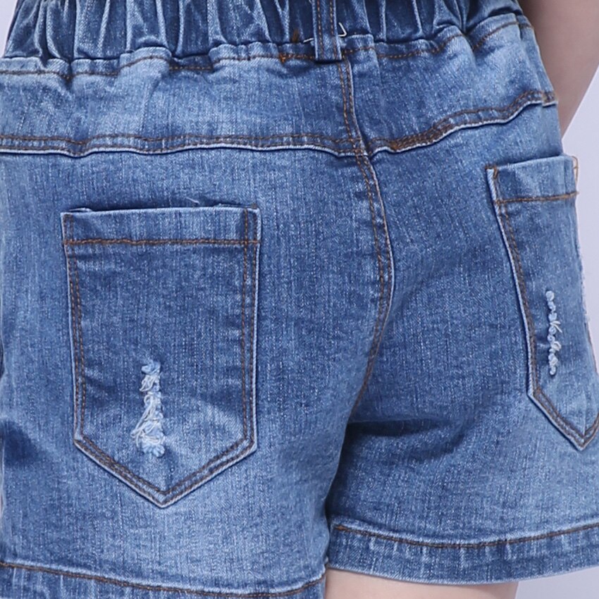 Kinder Jeans Shorts Für Mädchen Kleidung Hohe Taille Denim Hosen Für Mädchen Floral hosen 2 3 4 5 6 7 8 10 12 Jahre Sommer Heißer hosen