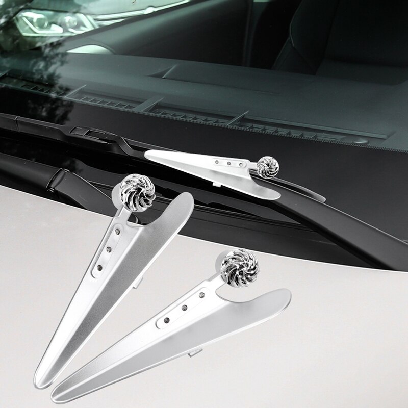 2PCS Car Wiper Pressurizer Durable Windshield Wiper Decorative Lights LED Universal