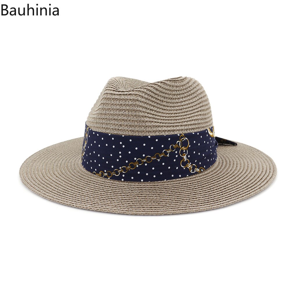 Bauhinia Spring Unisex Travel Cap Vintage Panama Hat Summer Beach Sun