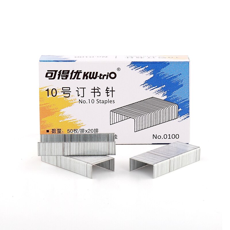 5 Boxes Metal Silver 10# 10000pcs Staples No.10 Paper Stapler Staple Office Binding Supplies