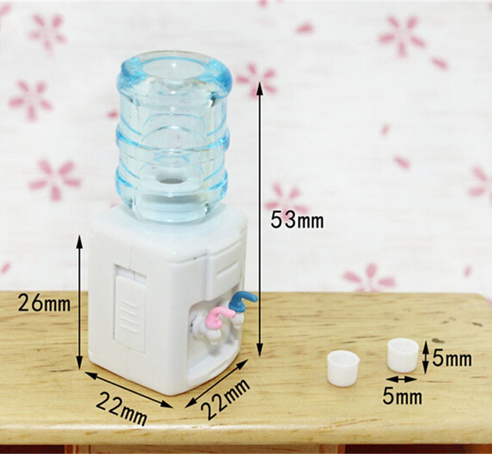 1PCS 1:12 Scale Drinking Fountains Water Bottles Dollhouse Miniature Toy Doll House Food Kitchen Living Room Accessories
