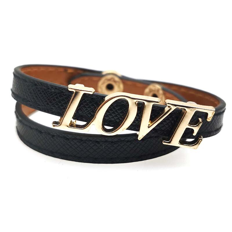 D & D LIEBE Leder Armbänder Armreif Für Frauen mehrschichtig Punk Charme Armbinde Weibliche Manschette Schmuck