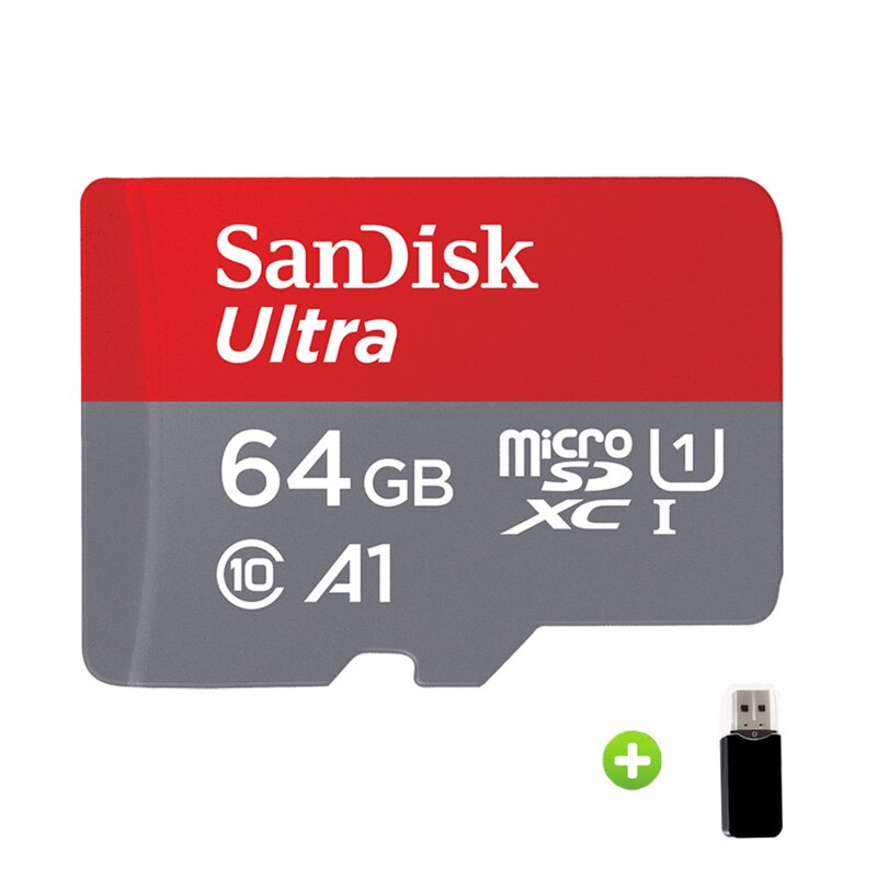 SanDisk Speicher Karte 64G 128G 16G SDHC EVO plus MicroSD Micro SD C10 4K TF Trans flash 32 GB Klasse 10 Telefon Karten für go pro: 64GB-Card Reader