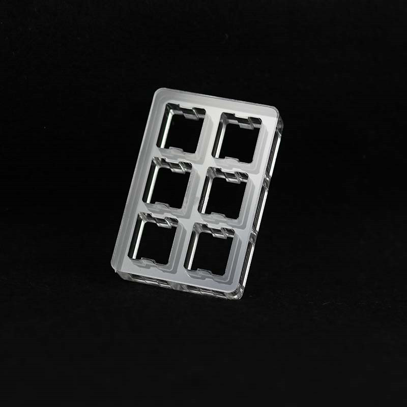 Switch Tester Base Transparent Acrylic Plate For Cherry Switch Blue Red Black Brown Silver green Switch Storage Display Board: Khaki